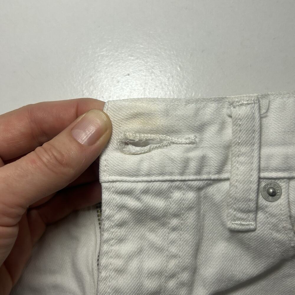 Lucky Brand Cut Off White Denim Shorts Size 6 Relaxed Raw Hem Women - Picture 10 of 10